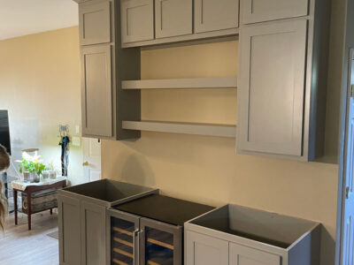 Green Cabinets Installation