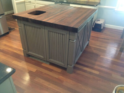 Green Gray Cabinets